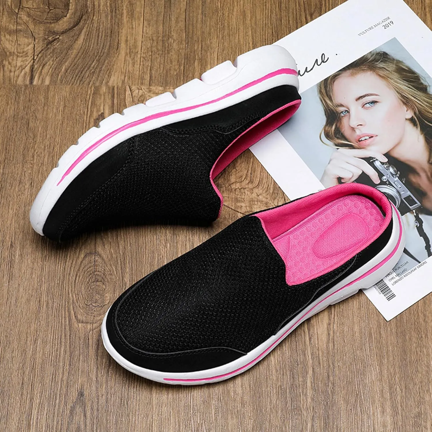 Slip On Mules & Clogs for Womens Mens Light Open Back Shoes Comfort Walking Shoes Breathable Slippers Closed Toe Slides