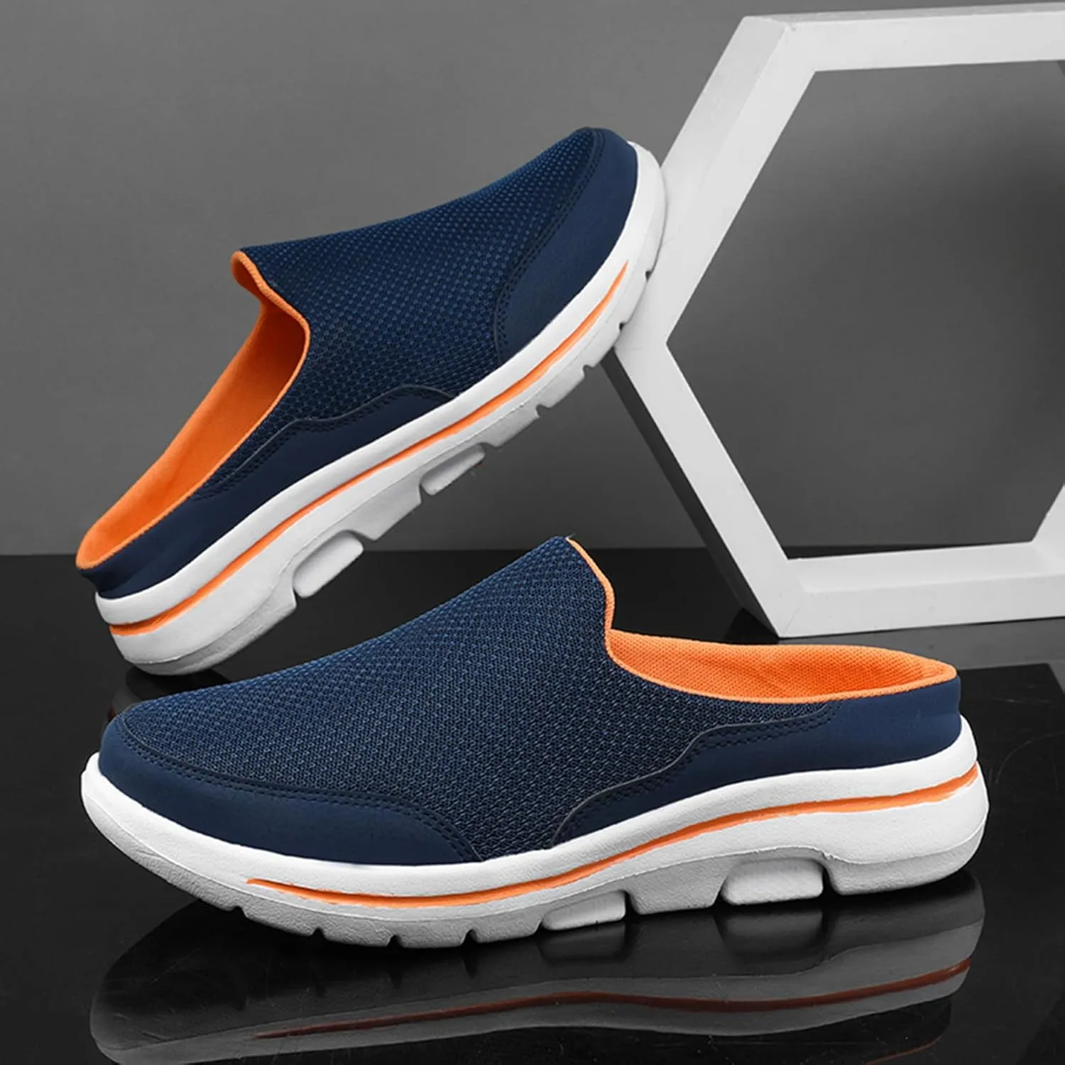 Slip On Mules & Clogs for Womens Mens Light Open Back Shoes Comfort Walking Shoes Breathable Slippers Closed Toe Slides