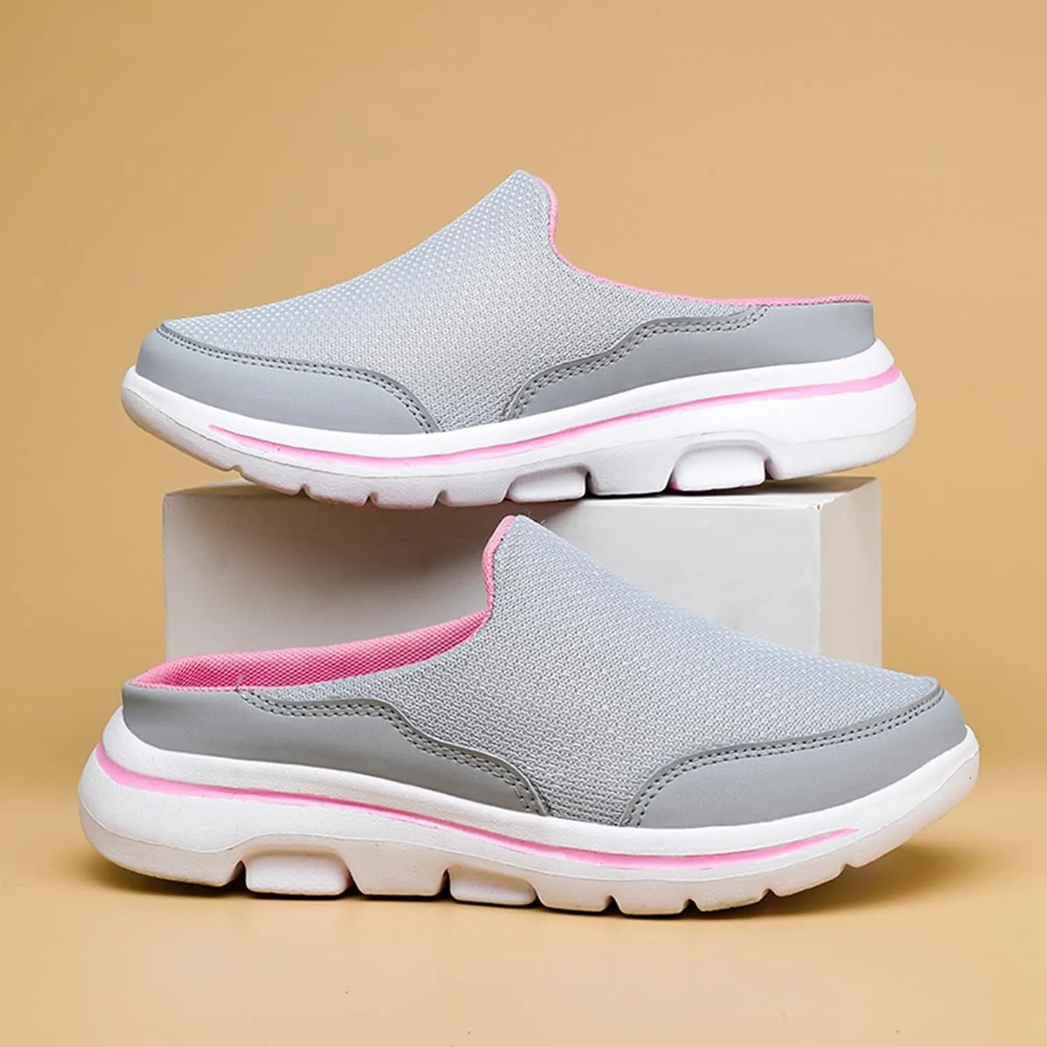 Slip On Mules & Clogs for Womens Mens Light Open Back Shoes Comfort Walking Shoes Breathable Slippers Closed Toe Slides