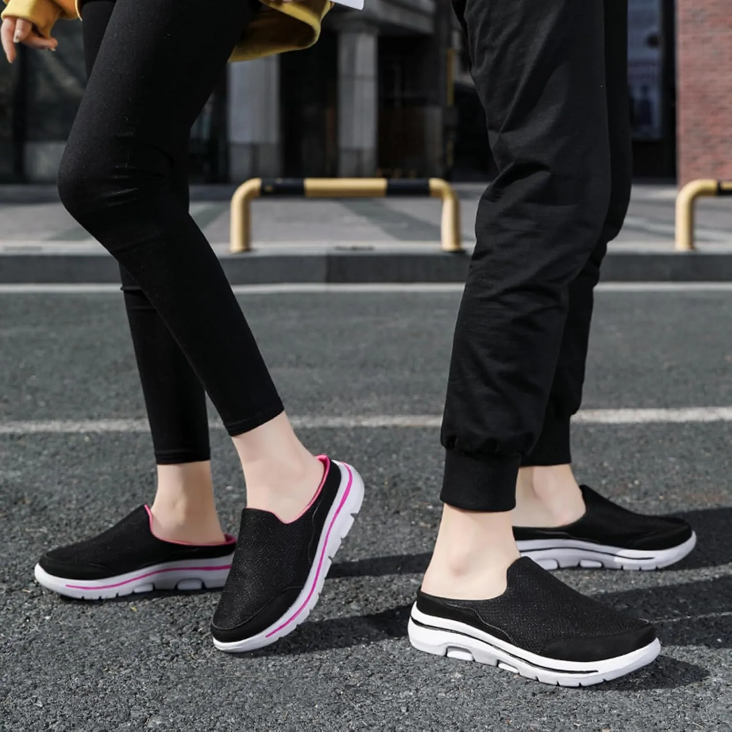 Slip On Mules & Clogs for Womens Mens Light Open Back Shoes Comfort Walking Shoes Breathable Slippers Closed Toe Slides