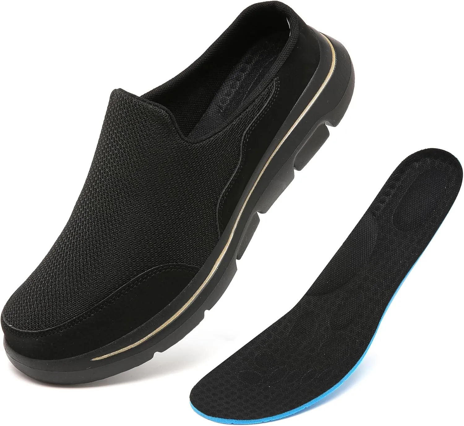 Slip On Mules & Clogs for Womens Mens Light Open Back Shoes Comfort Walking Shoes Breathable Slippers Closed Toe Slides