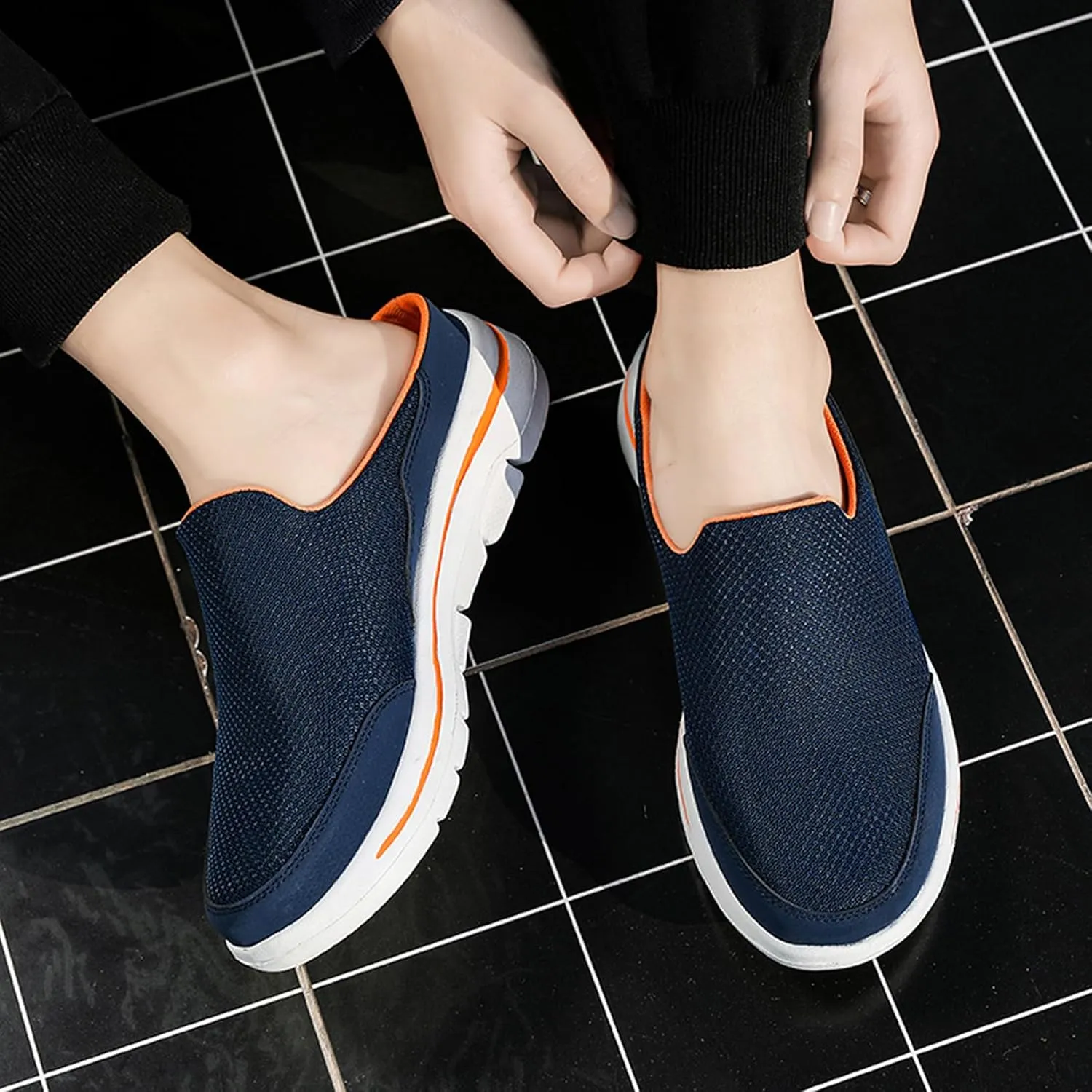 Slip On Mules & Clogs for Womens Mens Light Open Back Shoes Comfort Walking Shoes Breathable Slippers Closed Toe Slides