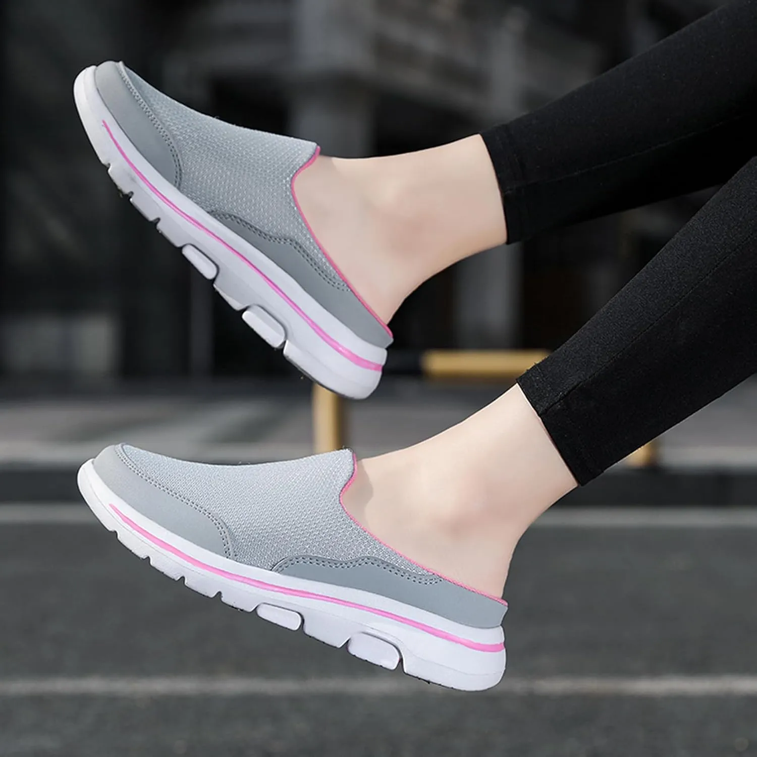 Slip On Mules & Clogs for Womens Mens Light Open Back Shoes Comfort Walking Shoes Breathable Slippers Closed Toe Slides
