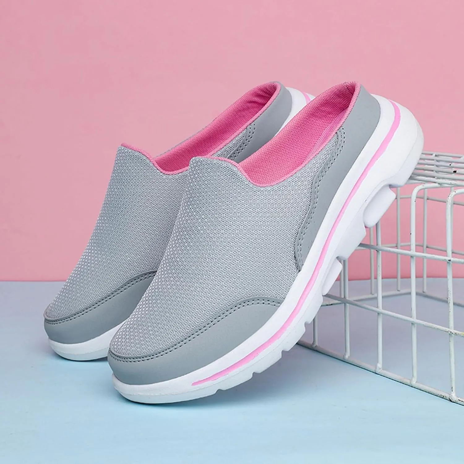 Slip On Mules & Clogs for Womens Mens Light Open Back Shoes Comfort Walking Shoes Breathable Slippers Closed Toe Slides