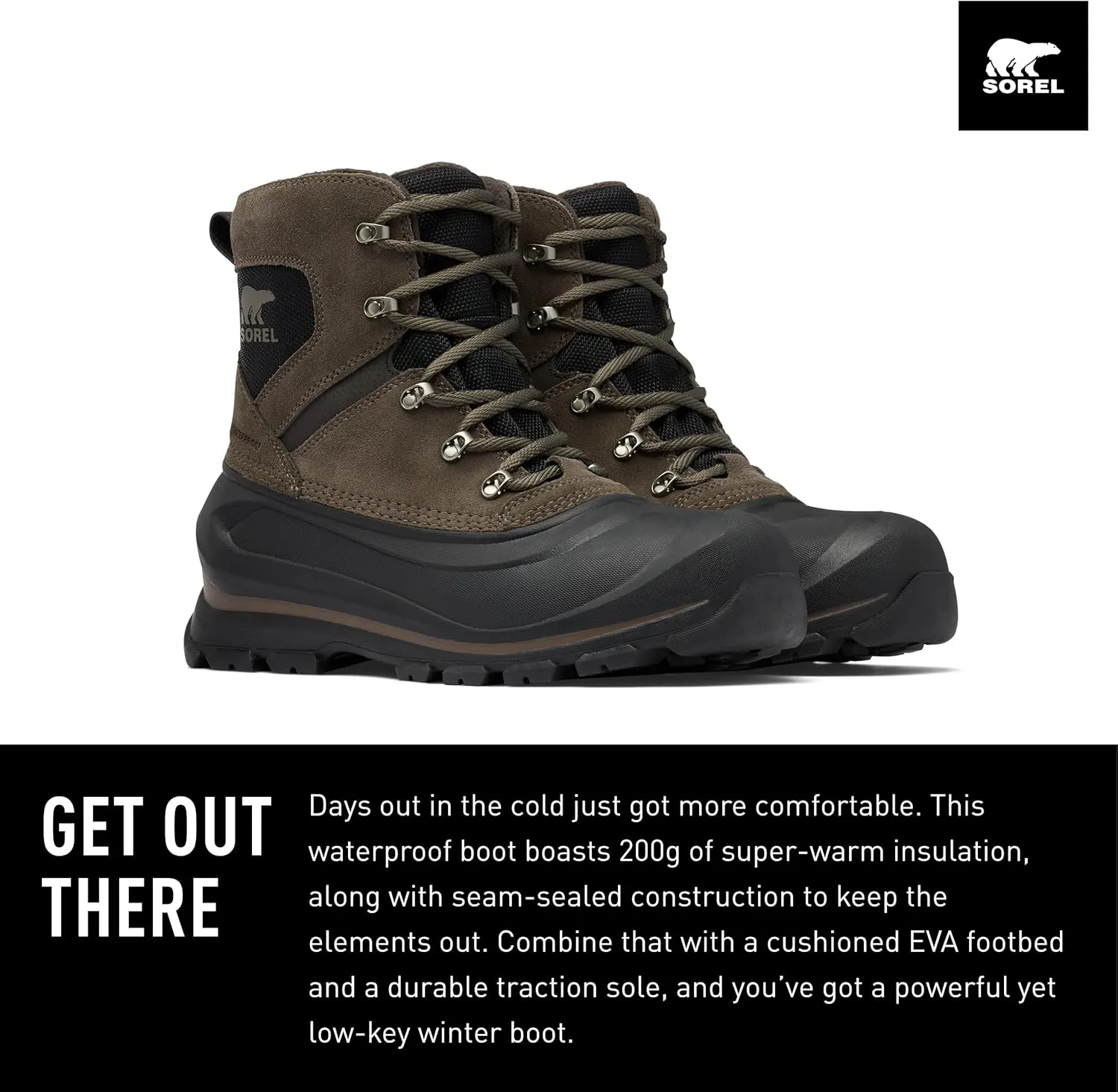 SOREL - Men's Buxton Lace Waterproof Winter Boot