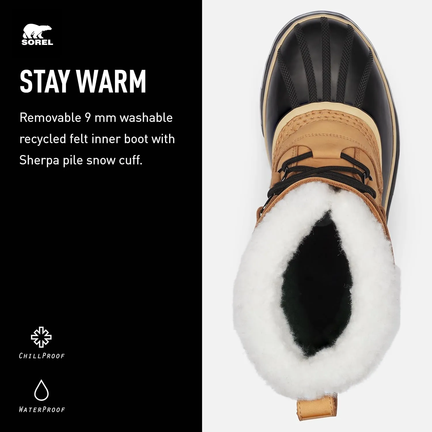 SOREL Men's Caribou Waterproof Boot