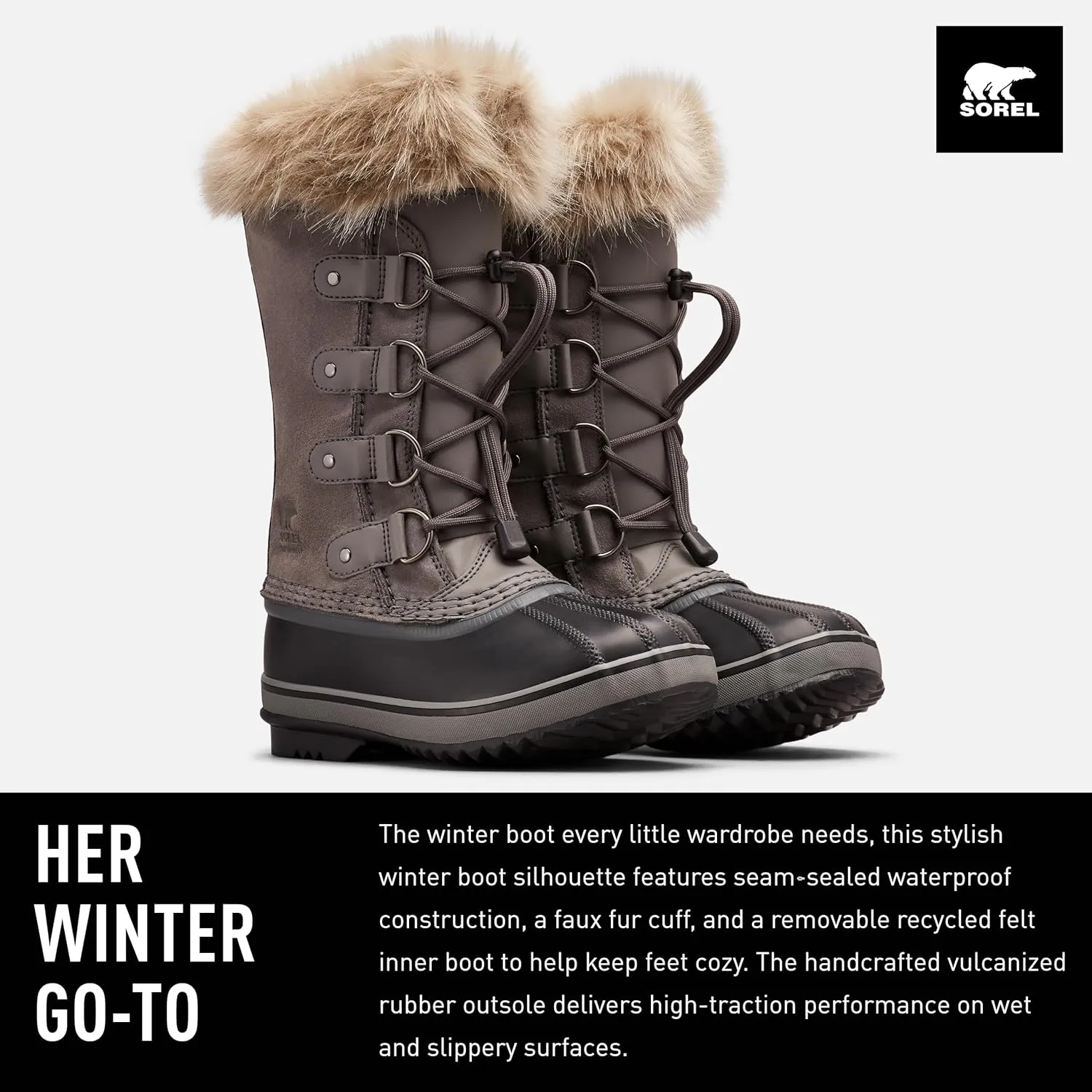 SOREL - Youth Joan of Arctic Waterproof Winter Boot for Kids
