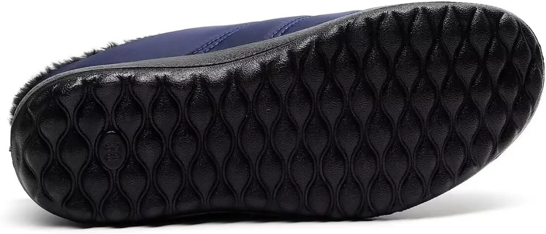 Stunner Women Warm Winter Slippers Fur Lined Slip On Waterproof Indoor Outdoor Warm Mules