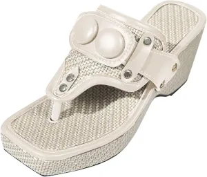 SuanlaTDS Women's Heeled Sandals Dressy Flip Flops Comfortable Chunky Block Heel Platform Slip-on Slide Slippers Mules Square Open Toe Sexy High Heels 2025 Summer Sandal for Outdoor Party Wedding
