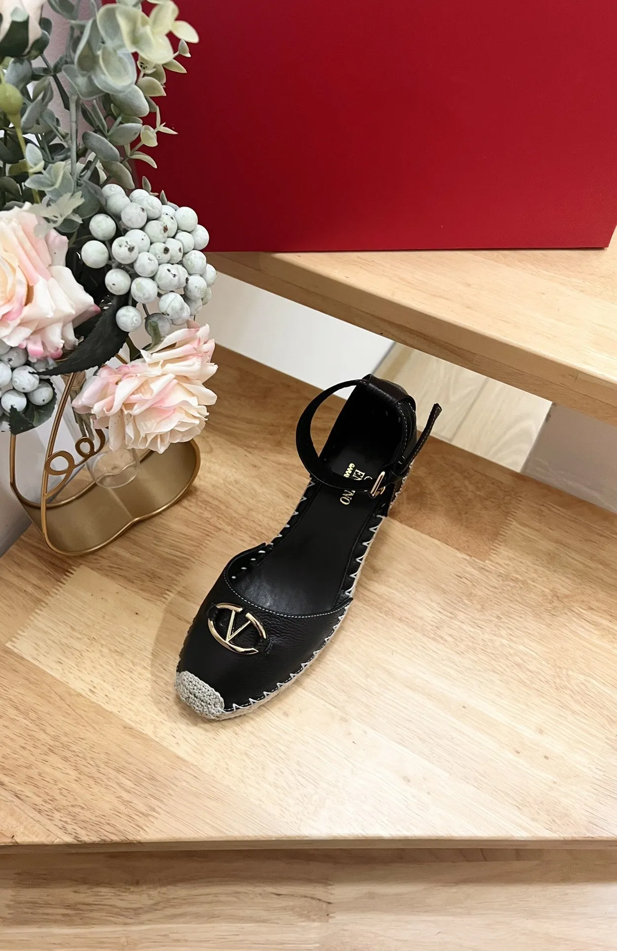 The Bold Edition Vlogo Espadrilles and Wedges 80mm Black