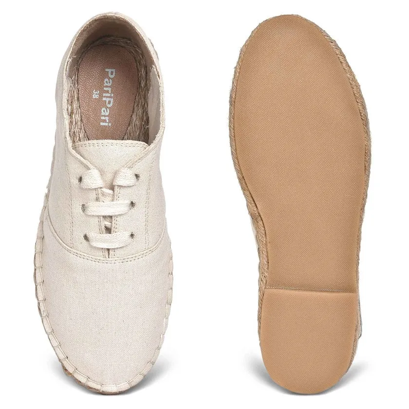 The Havana Lace-ups - Off-White Supportive Shoes for Women