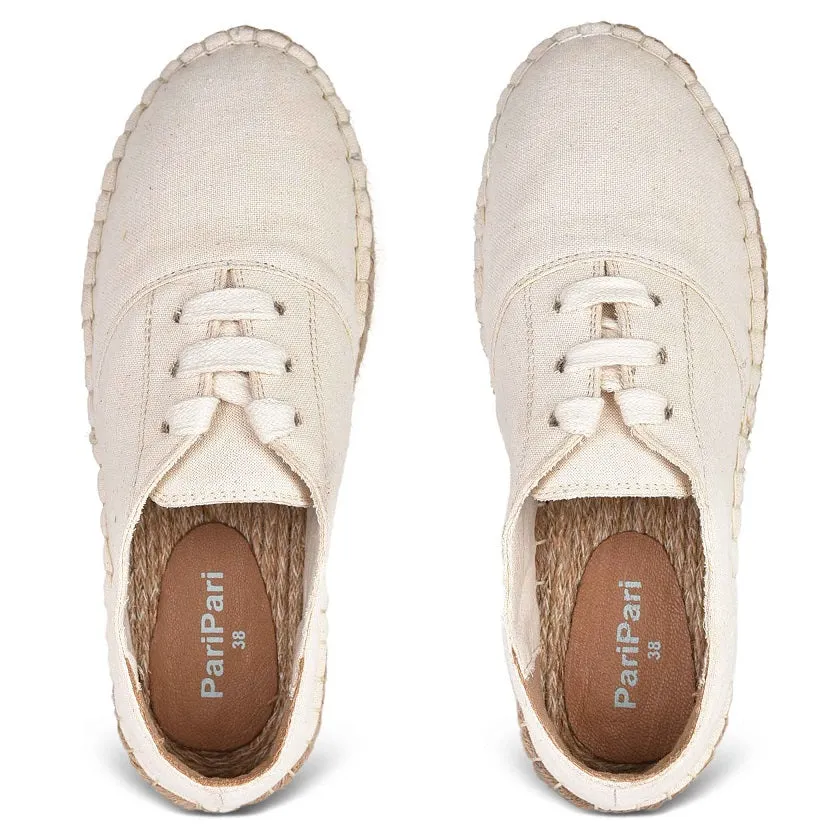 The Havana Lace-ups - Off-White Supportive Shoes for Women