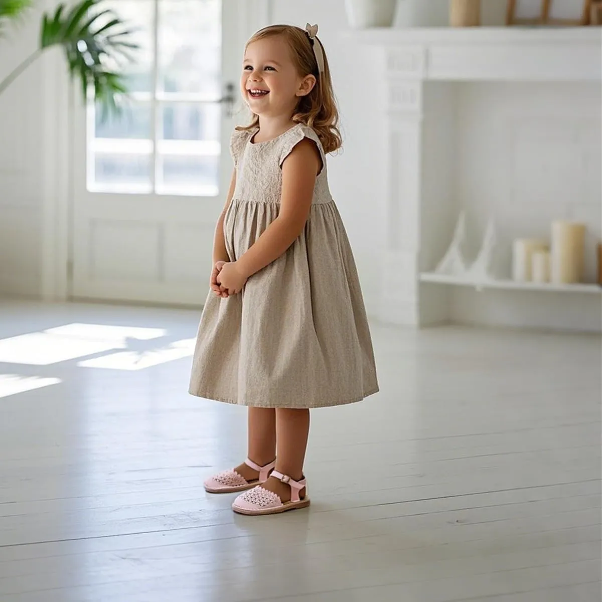 THEE BRON Girls Sandals Toddler Summer Dress Shoes