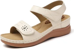 Tilocow Sandals Women Wedge Shoes - Orthopedic Comfortable Arch Support Platform Sandals for Women Wedge Summer Dressy Casual Bunion Walking Sandals
