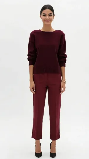 Tipsy for Trousers: 19 Refreshing Ways to Wear Wine Colour Pants