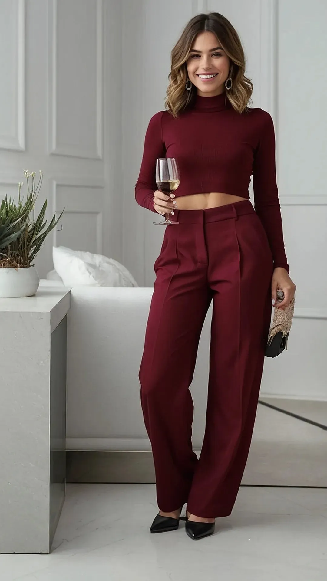 Tipsy for Trousers: 19 Refreshing Ways to Wear Wine Colour Pants
