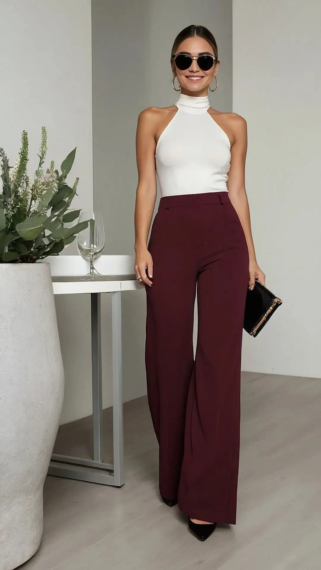 Tipsy for Trousers: 19 Refreshing Ways to Wear Wine Colour Pants