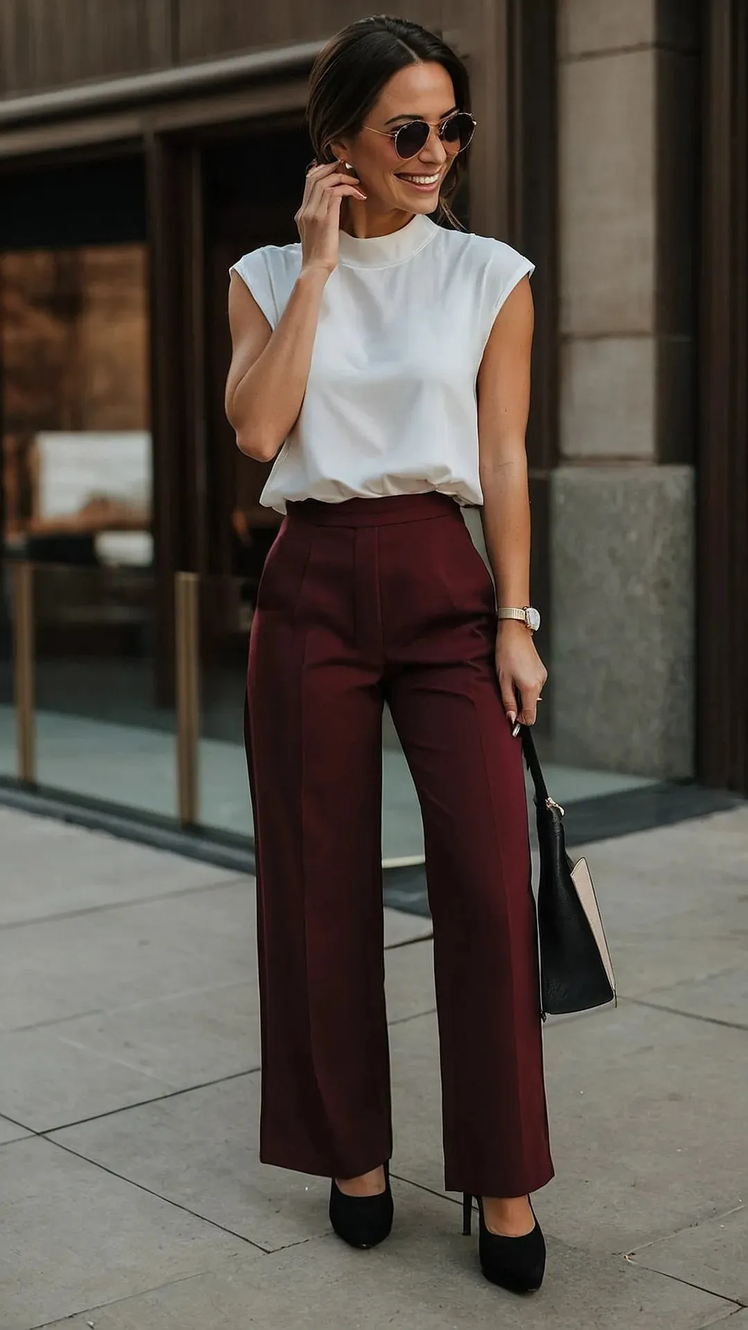 Tipsy for Trousers: 19 Refreshing Ways to Wear Wine Colour Pants