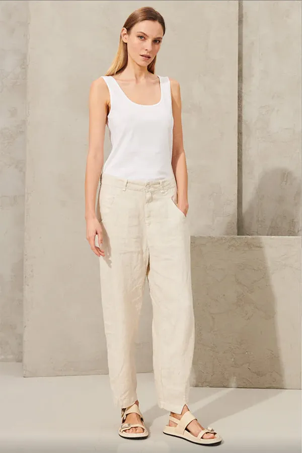 Transit Signature Ivory Linen Pants