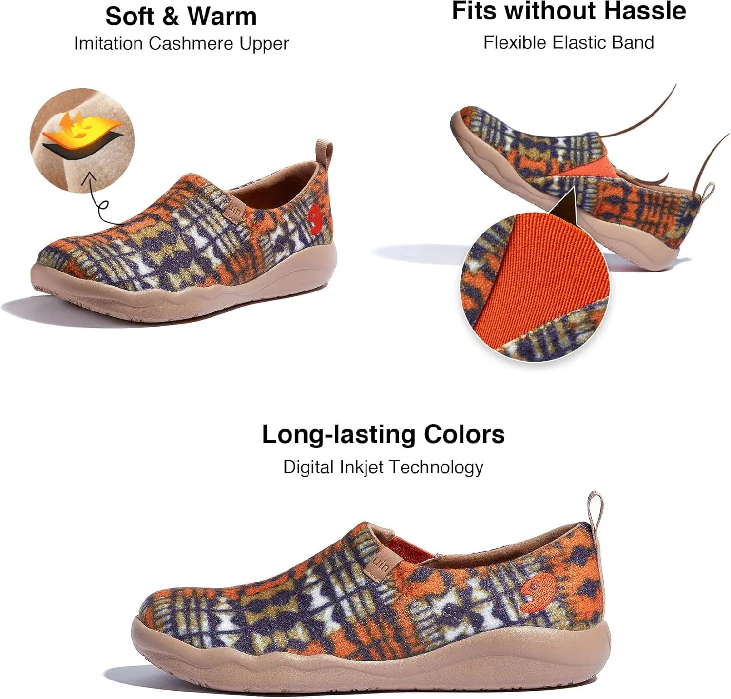 UIN Women's Walking Shoes Slip On Casual Loafers Lightweight Comfort Fashion Sneaker Toledo II