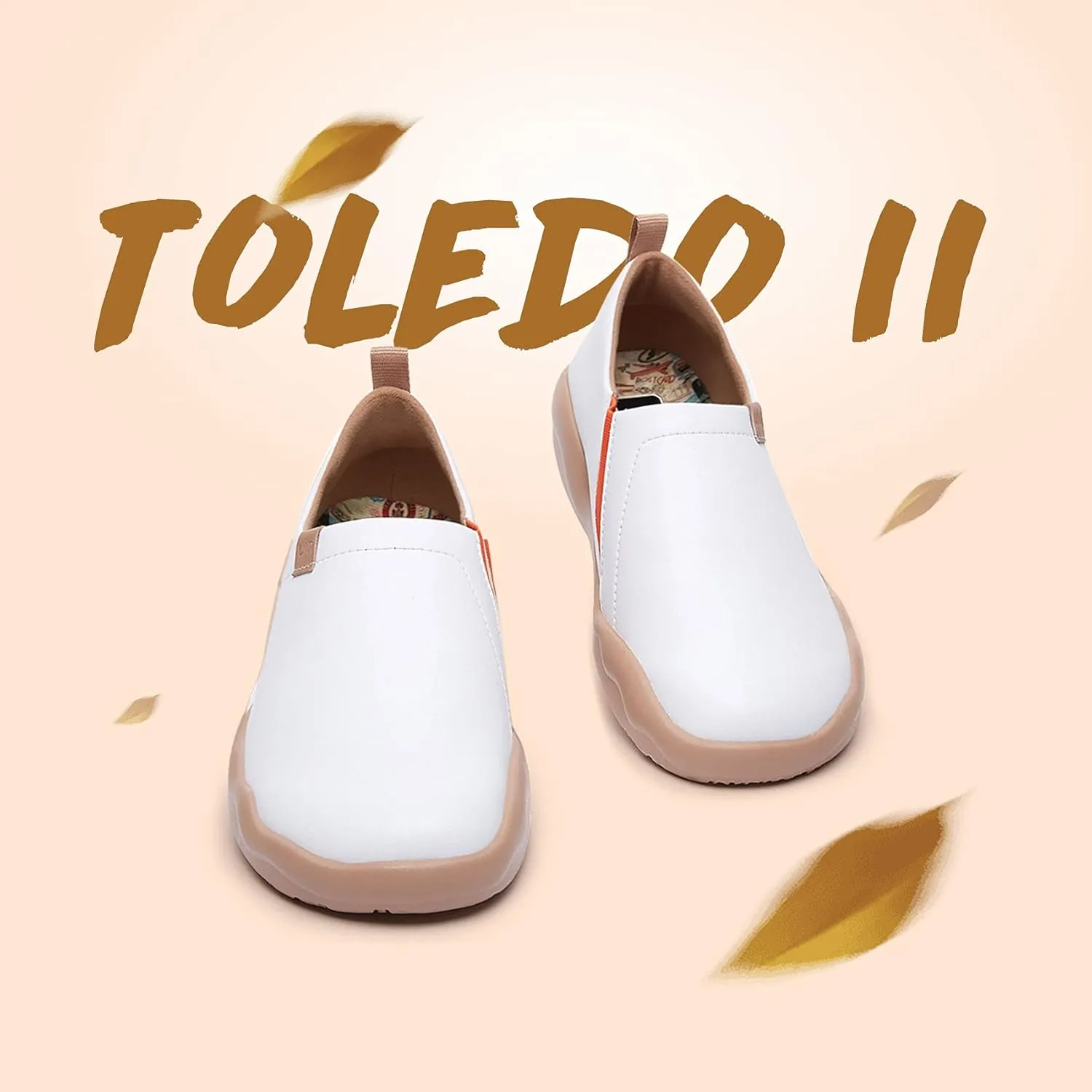 UIN Women's Walking Shoes Slip On Casual Loafers Lightweight Comfort Fashion Sneaker Toledo II