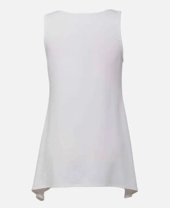 V-Neck Bamboo Tunic Tank Top
