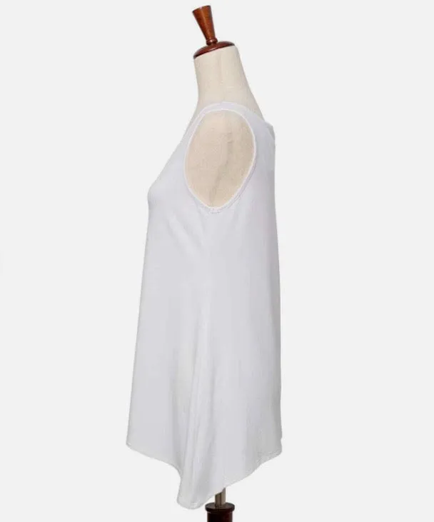 V-Neck Bamboo Tunic Tank Top