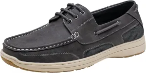 Vostey Men's Loafers & Slip-ons 3-Eye Boat Shoes Men Comfortable Casual Loafers for Men
