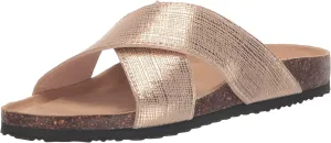 Western Chief Women's Metallic Cross Sandals