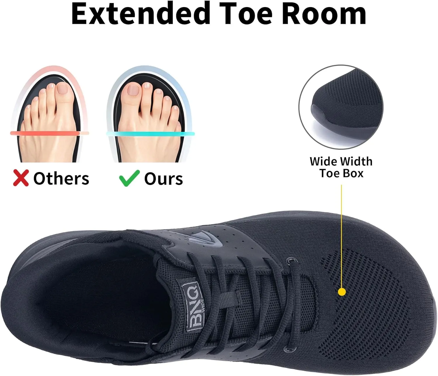 Wide Toe Box Mens Slip On Walking Shoes with Arch Support Casual Dress Shoes Fashion Tennis Sneaker for Business Work Ourdoors Size 7-12