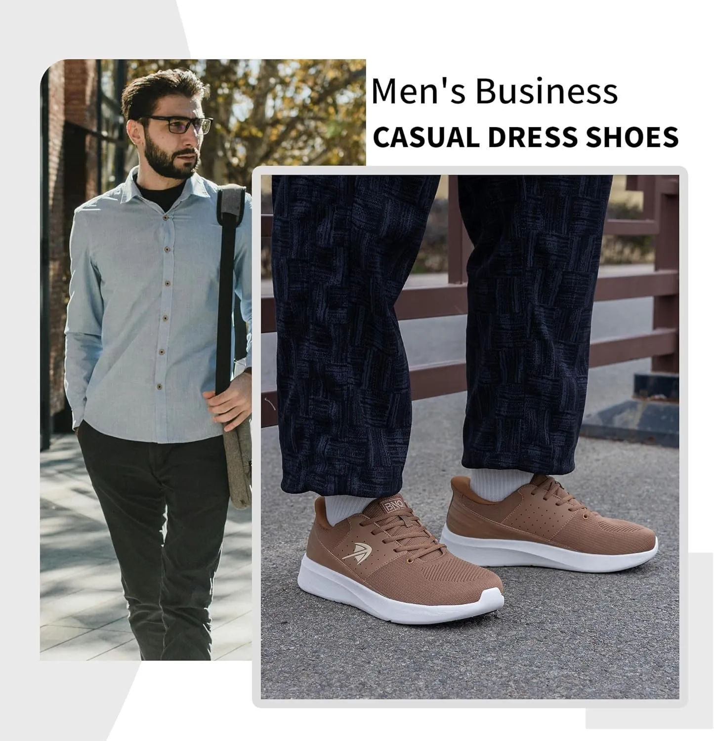 Wide Toe Box Mens Slip On Walking Shoes with Arch Support Casual Dress Shoes Fashion Tennis Sneaker for Business Work Ourdoors Size 7-12