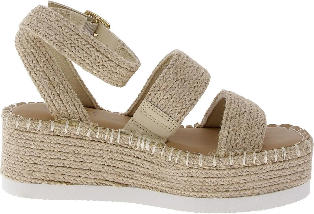 Wild Pair Womens Showstopr Woven Slingback Platform Sandals