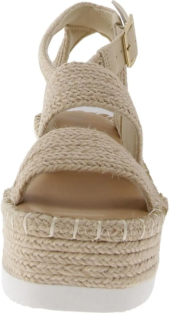Wild Pair Womens Showstopr Woven Slingback Platform Sandals