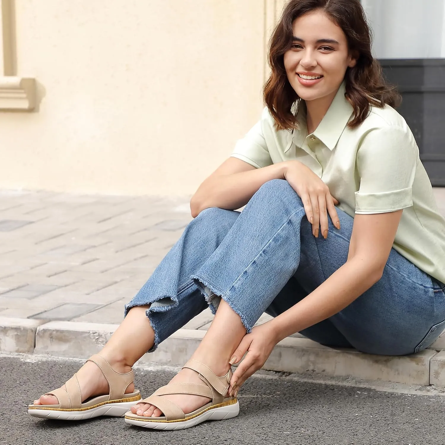 Women Arch Support Sandals Orthotic Comfortable Walking Sandals