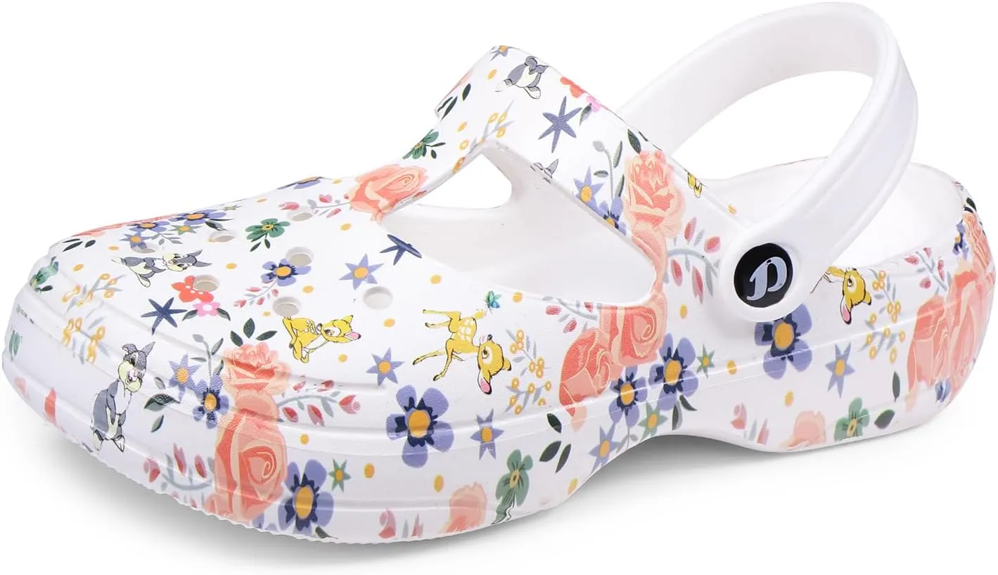 Women's Classic Casual Clogs/Sandals with Adjustable Back Strap for Adult | Comfortable & Light Weight | Stylish & Anti-Skid | Waterproof & Everyday Use Mules for Girls/Ladies D-512