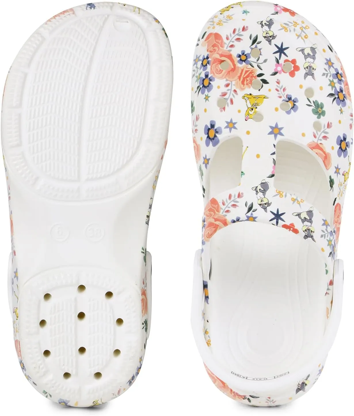 Women's Classic Casual Clogs/Sandals with Adjustable Back Strap for Adult | Comfortable & Light Weight | Stylish & Anti-Skid | Waterproof & Everyday Use Mules for Girls/Ladies D-512