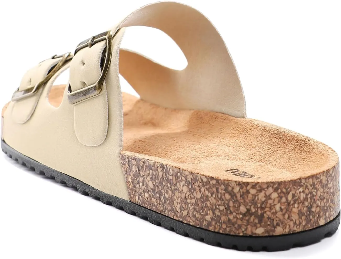 Women's Cork Sandals Comfortable Adjustable Buckle Strap Cork Footbed Arch Support Casual Ease of Wear Outdoor Slide Sandals