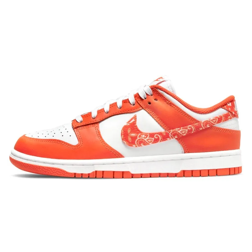 Women's Dunk Low Paisley White Rush Orange White