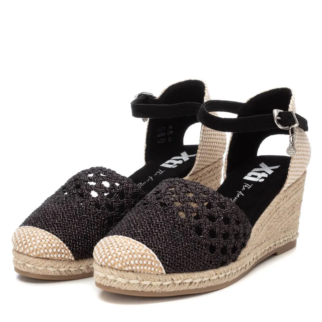 Women's sandals 142333 BLACK