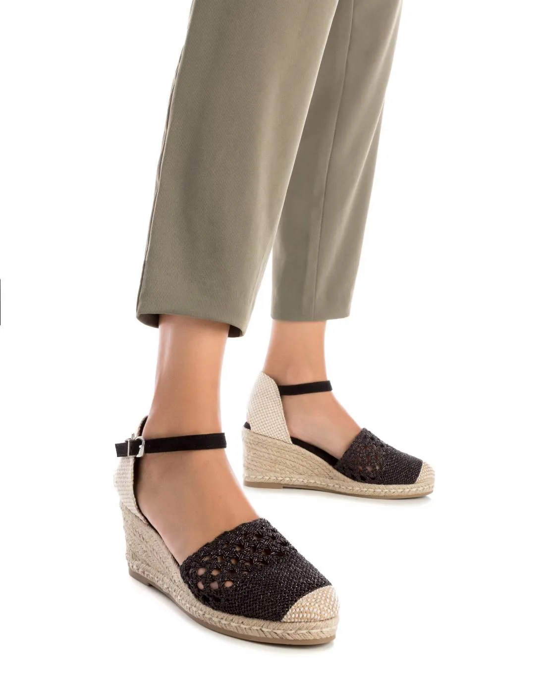Women's sandals 142333 BLACK
