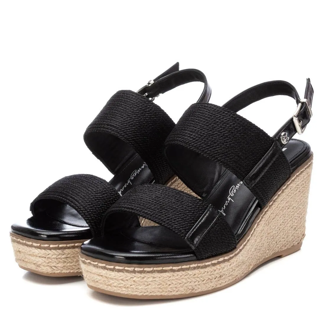 Women's sandals 142832 BLACK