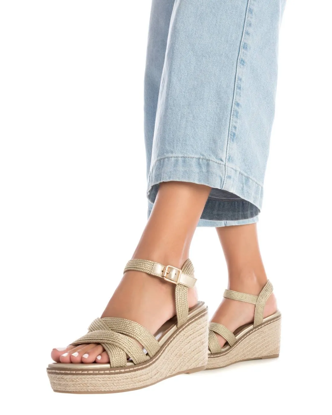 Women's sandals 142906 GOLD