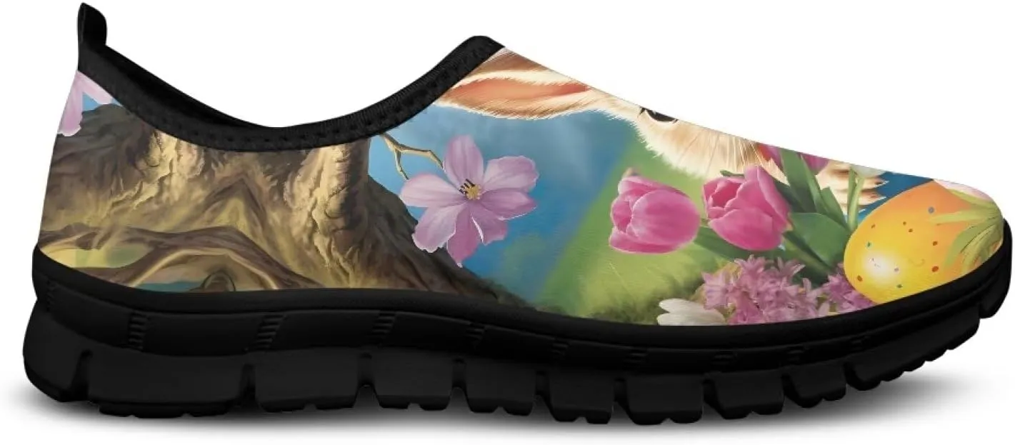 Womens Slip On Shoes Casual Travel Shoes Breathable Lightweight Work Shoes