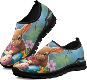 Womens Slip On Shoes Casual Travel Shoes Breathable Lightweight Work Shoes