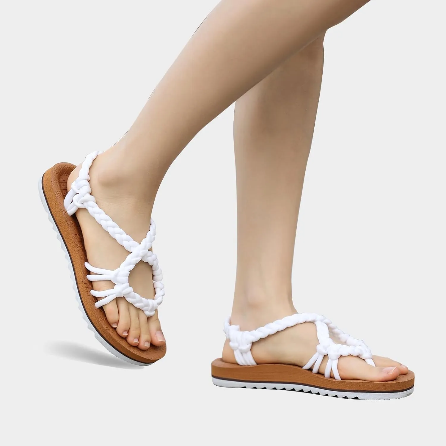 Women's Walking Sandals Arch Support Orthopedic Recovery Flats Sandals Cushion Adjustable Strap for Plantar Fasciitis