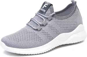 Womens Walking Shoes Lightweight Running Shoes Wide Toe Box Sneaker Arch Support Athletic Slip On Mesh Workout Casual Sports Shoe Tennis Sneakers Breathable & Comfortable