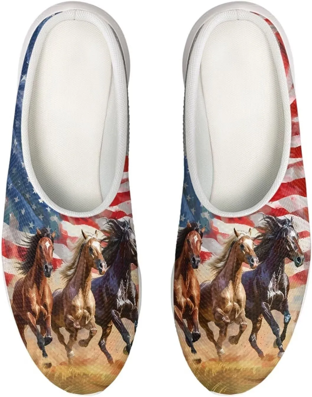 Women's Water Sandals Casual Light Slippers Funny Graphic Garden Clogs Slip On Water Shoes