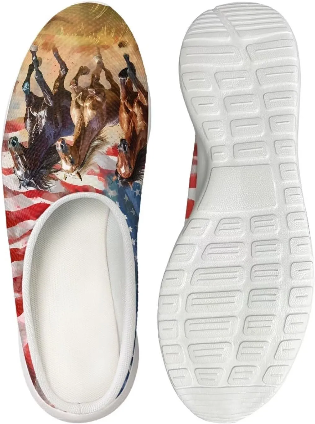 Women's Water Sandals Casual Light Slippers Funny Graphic Garden Clogs Slip On Water Shoes