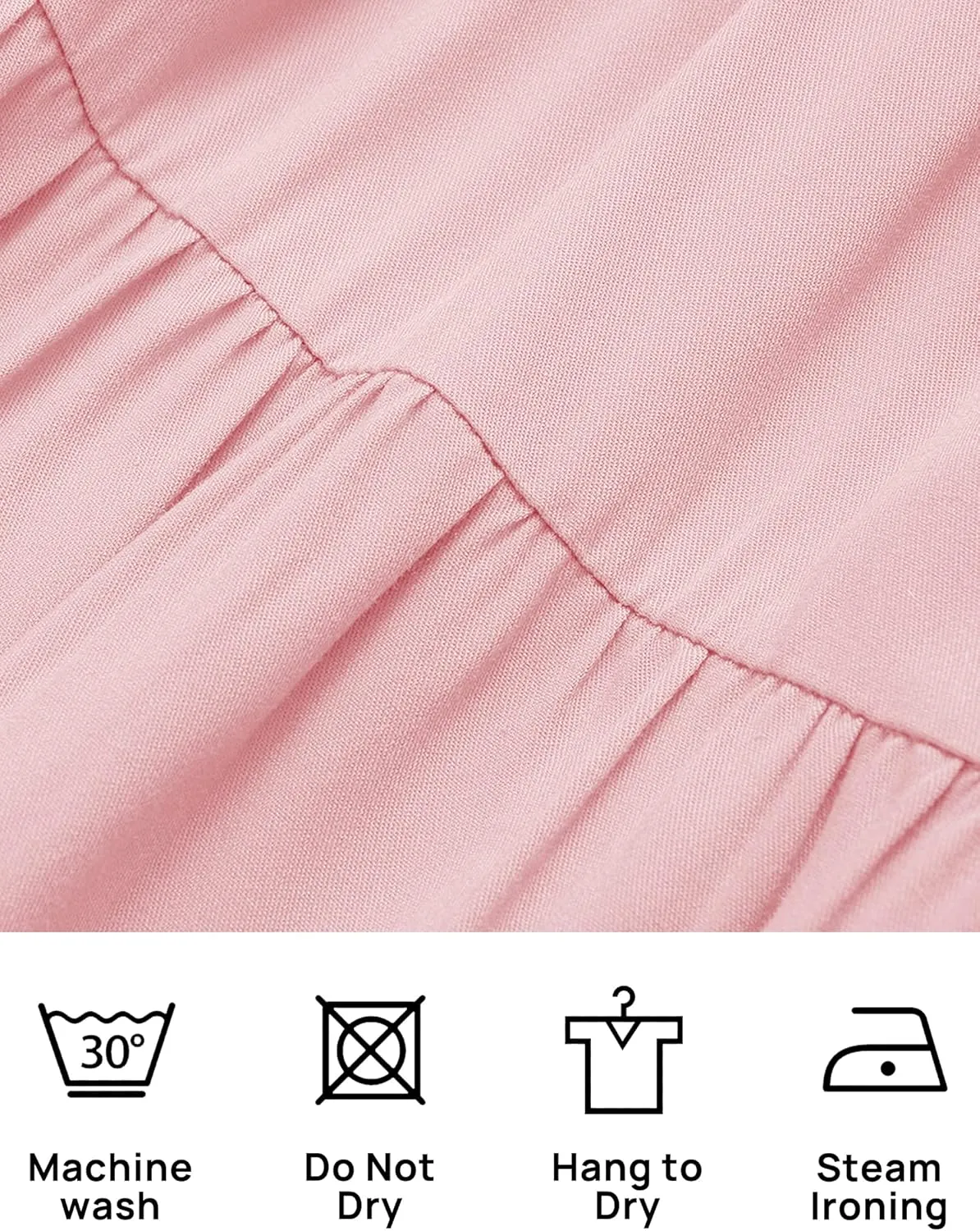 ZESICA Women's 2025 Summer Spaghetti Strap Sleeveless Square Neck Ruffle A Line Swing Mini Dress