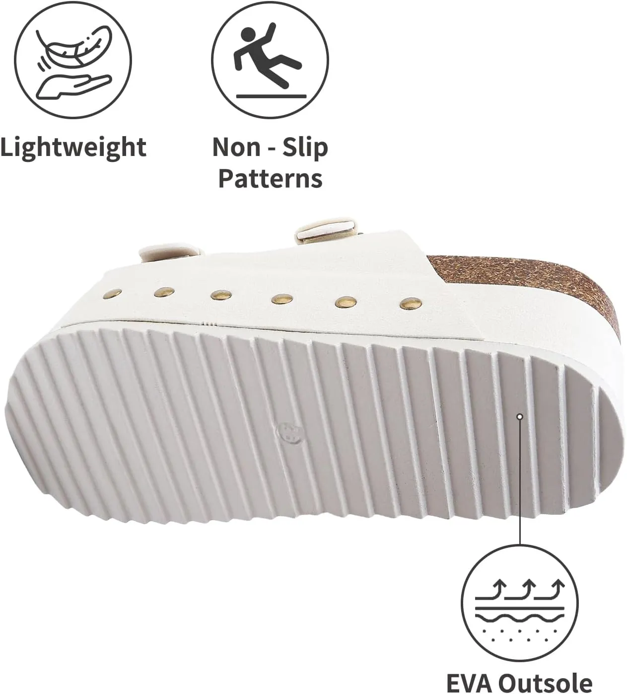 ziitop Womens Sandals Platform Sandals Women Comfortable Beach Essentials Memory Foam Slides for Women